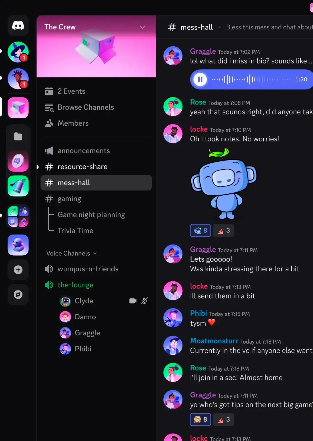 Discord 桌面端界面